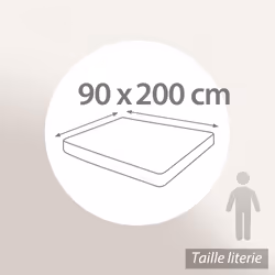 Linnea Air 90 x 200 cm Eponge