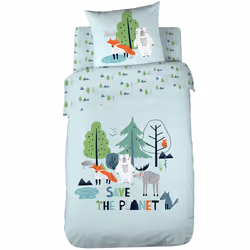 Linnea Save the planet, Bleu, Coton, Save the planet, Pakistan, 2 pièce(s), 760 g