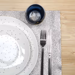 Linnea P22385 set de table Gris 2 pièce(s)