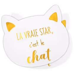 Linnea Le chat set de table Blanc 2 pièce(s)