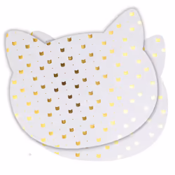 Linnea Le chat set de table Blanc 2 pièce(s)