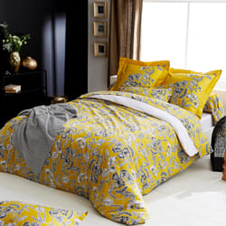 Linnea Botanic housse de couette Jaune Satin 260 x 240 cm
