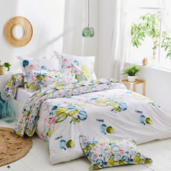 Linnea Nenuphar housse de couette Multicolore Percale 200 x 200 cm