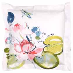 Linnea Nenuphar, Multicolore, Percale, 115 g/m², Nenuphar, France, 65 x 65 cm