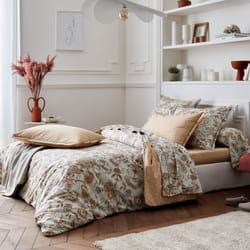 Linnea Santal housse de couette Beige Percale 200 x 200 cm