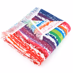 Linnea Antilles, Multicolore, 380 g/m², Coton, Portugal, 100 x 180 cm, 540 g
