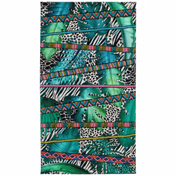 Linnea Floride, Vert, 360 g/m², Coton, Portugal, 100 x 180 cm, 720 g