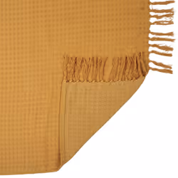 Linnea Sofia plaid 130 x 160 cm Coton Jaune