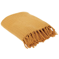 Linnea Sofia plaid 170 x 250 cm Coton Jaune