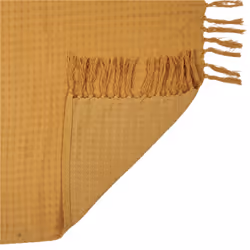 Linnea Sofia plaid 170 x 250 cm Coton Jaune