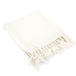 Linnea Sofia plaid 130 x 160 cm Coton Ivoire