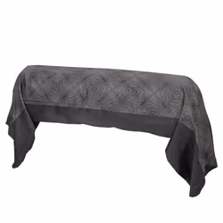 Linnea Tiago, Noir, Satin, 125 g/m², Tiago, France, 140 x 43 cm