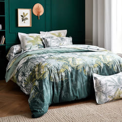 Linnea Trinidad housse de couette Vert Percale 240 x 220 cm