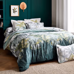 Linnea Trinidad Vert 200 x 43 cm Percale