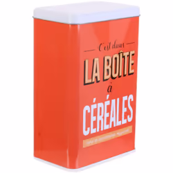 BOITE DE RANGEMENT EN MÉTAL COLLECTION LA BOITE A CÉRÉALES Facilitez-vous la vie en cuisine ou à table avec des accessoires t ...
