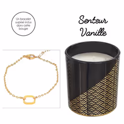 Linnea Karji bougie en cire Noir 1 pièce(s)