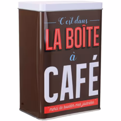 PETITE BOITE DE RANGEMENT EN MÉTAL COLLECTION LA BOITE A CAFÉ Facilitez-vous la vie en cuisine ou à table avec des accessoire ...