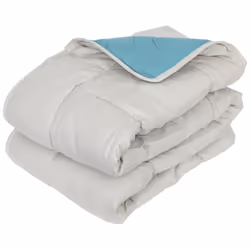 Linnea Cocoon bicolore, Bleu, Polyester, 200 g/m², Cocoon bicolore, 140 x 200 cm, 1,18 kg