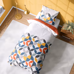 Linnea Prune, Blanc, Coton, Prune, Pakistan, 2 pièce(s), 810 g