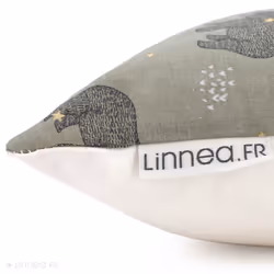 Linnea Animal Vert 70 x 70 cm