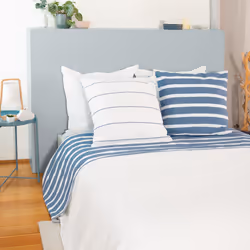 Linnea Stripes, Bleu, Coton, Stripes, Pakistan, 3 pièce(s), 1,17 kg