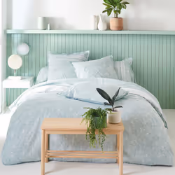 Linnea Léo, Bleu, Coton, 115 g/m², Léo, France, 240 x 43 cm