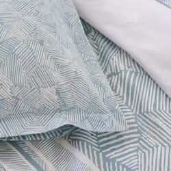 Linnea Léo housse de couette Bleu Coton 260 x 240 cm