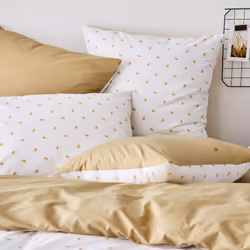 Linnea Alex housse de couette Marron Percale 280 x 240 cm