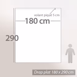 Linnea Asia 180 x 290 cm Drap de lit