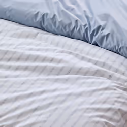 Linnea Gaby housse de couette Bleu Percale 140 x 200 cm