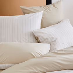 Linnea Gaby housse de couette Beige Percale 200 x 200 cm
