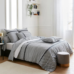 Linnea Riviera housse de couette Noir Percale 200 x 200 cm