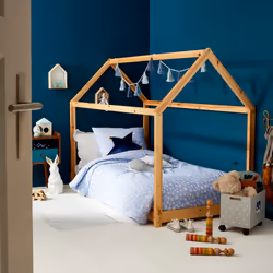 Linnea Étoiles, Bleu, Coton