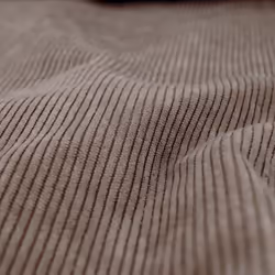 Tissu dameublement velours côtelé laize 140 cm STARSKY marron Ficelle