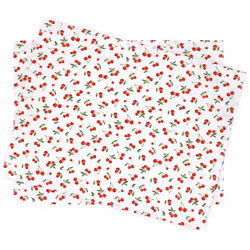 Linnea Cerises, Blanc, Coton, Cerises, 350 mm, 450 mm, 2 pièce(s)
