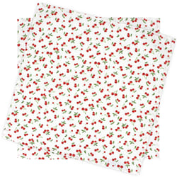 Linnea Cerises set de table Blanc 2 pièce(s)