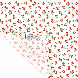 Linnea Cerises set de table Blanc 2 pièce(s)
