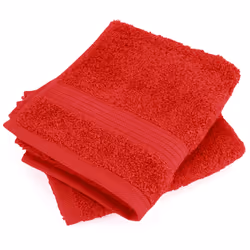 Linnea Luxor, Coton, Rouge, 30 x 50 cm, 2 pièce(s), 600 g/m², 80 g