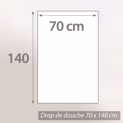 Linnea Natural Ivoire Coton 70 x 140 cm 1 pièce(s)