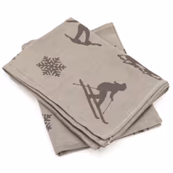Linnea Ski, Marron, 50 x 70 cm, Coton, 260 g/m², 2 pièce(s), Portugal