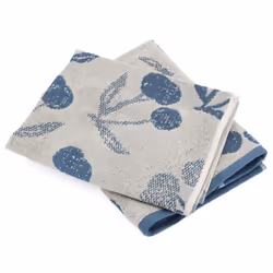 Linnea Bing, Bleu, 50 x 50 cm, Coton, 440 g/m², 2 pièce(s), Portugal