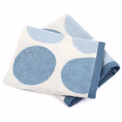 Linnea Globus, Bleu, 50 x 50 cm, Coton, 440 g/m², 2 pièce(s), Portugal