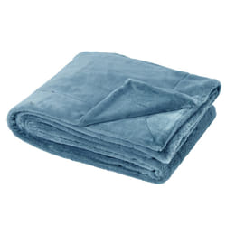 Linnea Mellow plaid 150 x 200 cm Polyester Bleu