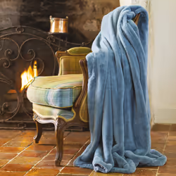 Linnea Mellow plaid 150 x 200 cm Polyester Bleu