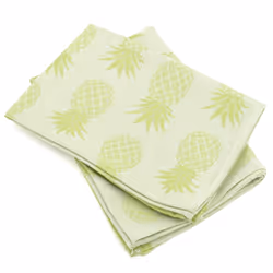 Linnea Pineapple, Vert, 50 x 70 cm, Coton, 260 g/m², 2 pièce(s), Portugal