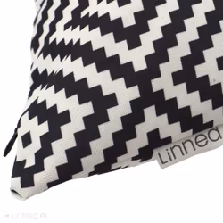 Linnea Panama Noir 40 x 40 cm Polyester