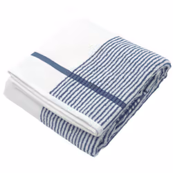 Linnea Ribbon, 100 x 150 cm, Coton, Bleu, 1 pièce(s)