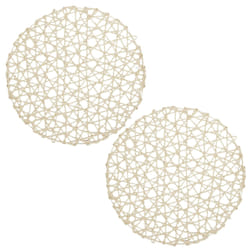 Linnea Ajoure set de table Beige 2 pièce(s)