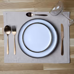 Linnea Unico set de table Beige 2 pièce(s)