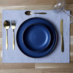 Linnea Unico set de table Gris 2 pièce(s)